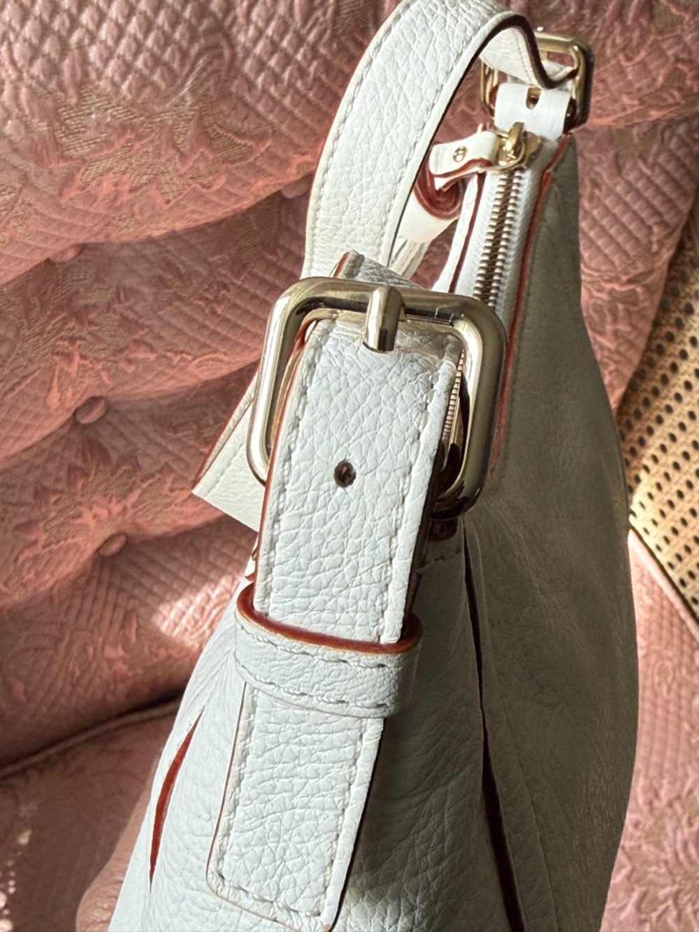 kate spade Cream Leather Shoulder Hobo with Tassel - Picture 3 of 10